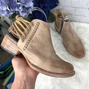 |•FREEBIRD🦅BY STEVEN•| 'JOJO' Lace Up Back Mule / Ankle Bootie